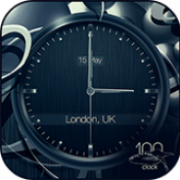 Black clock Live wallpaper