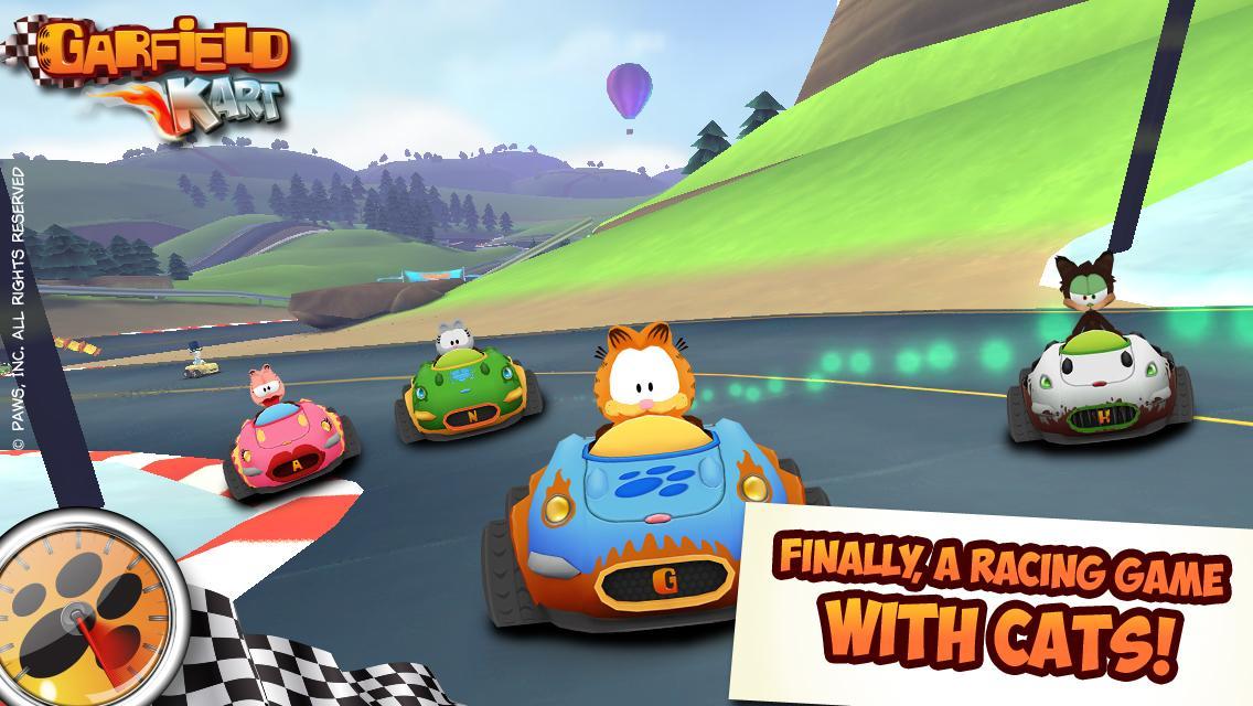 Игра для приставки гонки с мультяшными героями. Гонки на телефон мультяшные. Garfield Kart 3ds. Игра гонки мультяшные герои старые.
